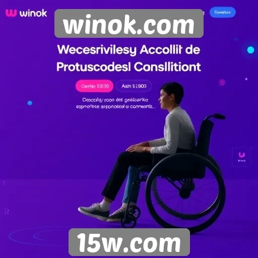 Acessibilidade e suporte no site winok.com