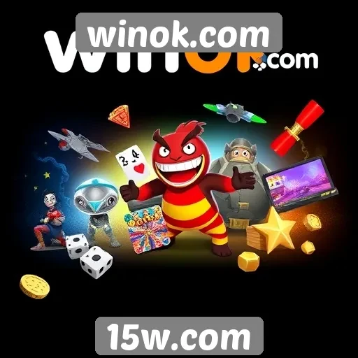 Variedade de jogos disponíveis em winok.com